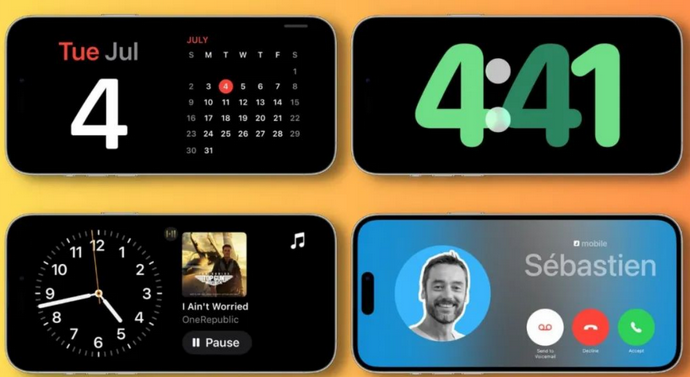 渝北苹果手机维修分享iOS17横屏充电待机显示有什么好处 