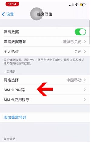 渝北苹果14维修网分享如何给iPhone14的SIM卡设置密码 