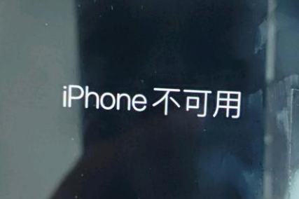 渝北苹果服务网点分享锁屏界面显示“iPhone 不可用”如何解决 