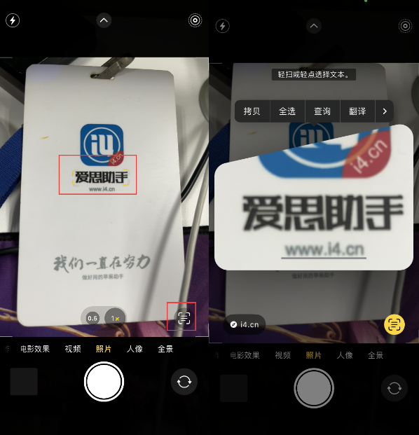 渝北苹果手机维修分享升级iOS 16后如何通过相机翻译文本 