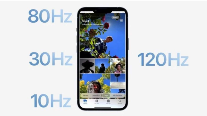 渝北苹果14维修分享iPhone 14有高刷吗 