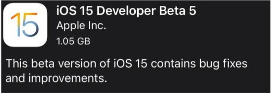 渝北苹果手机维修分享如何升级到iOS15.0 beta5 